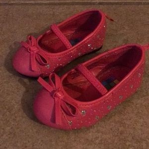 NWOT pink sparkle shoes